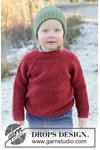Breipatroon kindertrui met raglan van DROPS Air van andere kant