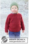 Breipatroon kindertrui met raglan van DROPS Air van andere kant