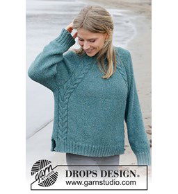 Damestrui met kabels gemaakt van DROPS Sky