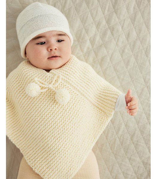 Breipatroon Baby poncho Bowie