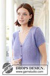 Breipatroon Violet Reverie Cardigan van andere kant