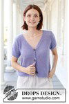 Breipatroon Violet Reverie Cardigan van andere kant