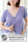 Breipatroon Violet Reverie Cardigan van andere kant