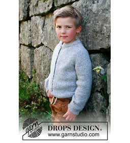 Jongensvest gemaakt van DROPS Sky