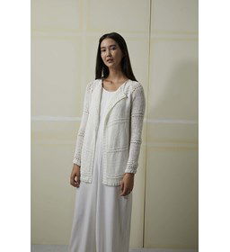 Dames vest gemaakt van Lang Yarns Lino