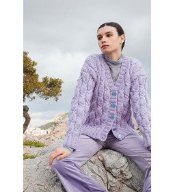 Damesvest met kabels Gathering Storm gemaakt van rondbreinaald nr 6