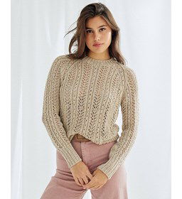 Damestrui met verticaal kantaptroon