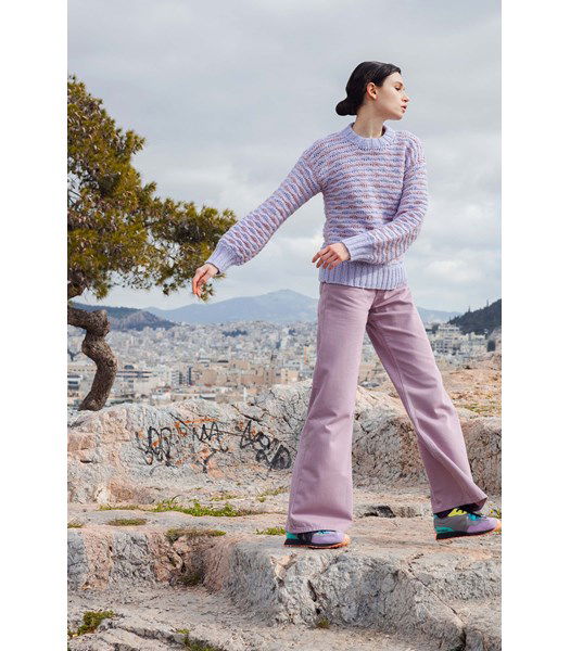 Brei- en haakpatroon Damestrui met golfpatroon Defying Gravity