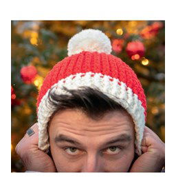 Kerstmuts gemaakt van Lang Yarns Merino plus