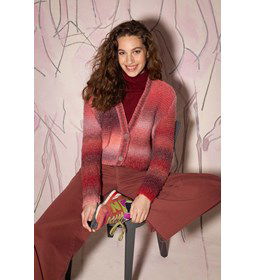 Vest met knoopsluiting gemaakt van Lang Yarns Orion