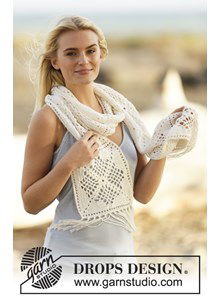 Gehaakte sjaal met franjes