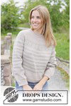 Breipatroon damestrui First Light Sweater met Scandinavisch patroon van andere kant