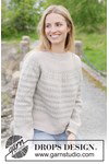 Breipatroon damestrui First Light Sweater met Scandinavisch patroon van andere kant