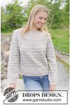Breipatroon damestrui First Light Sweater met Scandinavisch patroon van andere kant