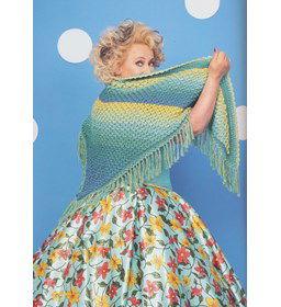 Omslagdoek met schubben gemaakt van Durable Colour Cake