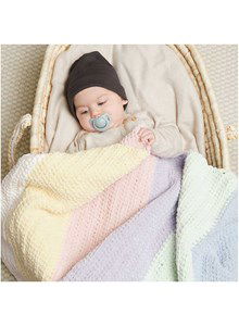 Gehaakte chenille deken