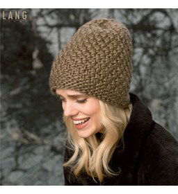 Muts gemaakt van Lang Yarns Virginia en Virginia Flame (op=op)