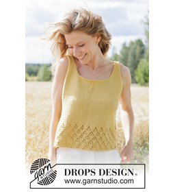 zomertop met kantpatroon in katoen gemaakt van Naaiartikelen