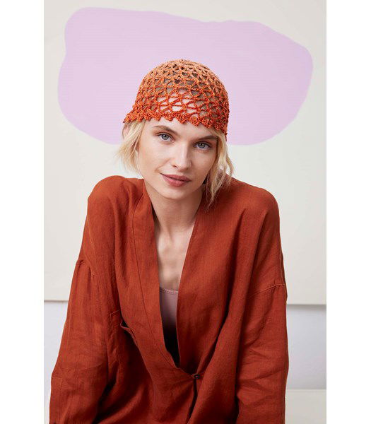 Haakpatroon Mutsje Ulma in netpatroon