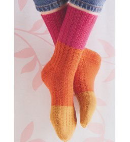 Sokken gemaakt van Lang Yarns Jawoll