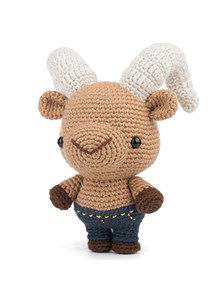 Geit met grote hoornd