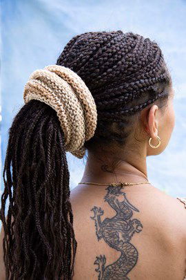 Langyarns breipatroon sjaaltte Vivien, ....