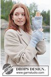 Breipatroon Katjes handschoenen Ice Bloom Wrist Warmers van andere kant
