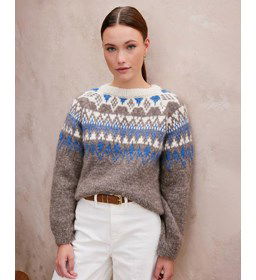 Damestrui met Noorsmotief gemaakt van Breinaalden