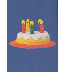 Vrolijk gekleurde taart