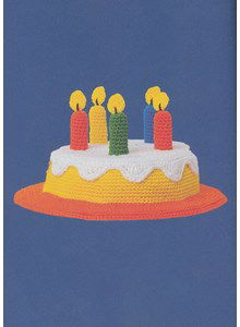 Vrolijk gekleurde taart