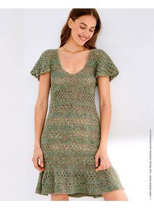 Damesjurk met wijde korte mouwen