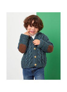 Jongensvest met elleboogstukken