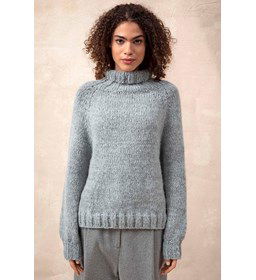 Damestrui met hoge aansluitende halsboord