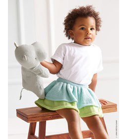 Gerimpelde rok gemaakt van Elastiek - band