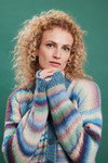 Breipatroon Vest Pepita van andere kant