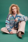Breipatroon Vest Pepita van andere kant