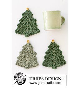 onderzetters kerstboom Christmas Tree Coasters gemaakt van Drops Paris