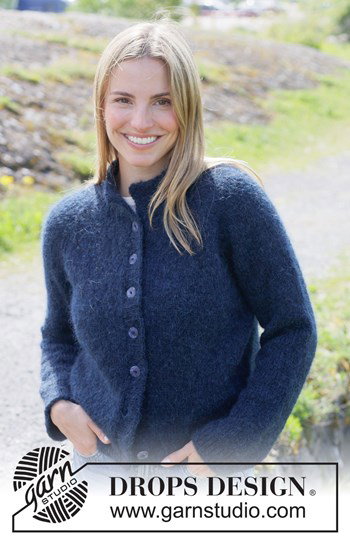 damesvest met raglanmouwen