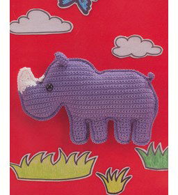 Nora de Neushoorn gemaakt van Scheepjes Catona 50 - 100 gram