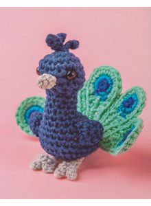 Blauw met groene Pauw