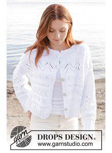 Kort damesvest in kantpatroon