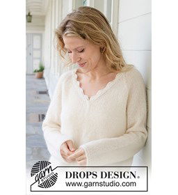 Sweet Harmony Trui gemaakt van DROPS Flora
