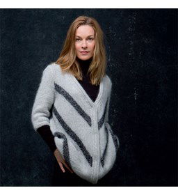 Vest gemaakt van Lang Yarns Mohair Luxe