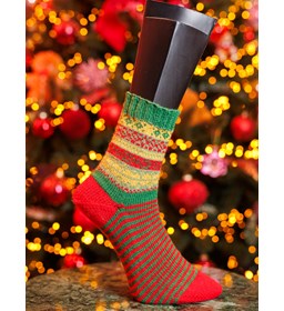 Nordic Tradition kerstsokken gemaakt van Lang Yarns Jawoll