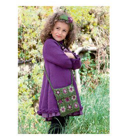 Meisjesjurk gemaakt van Lang Yarns Merino 120 en 120 Color