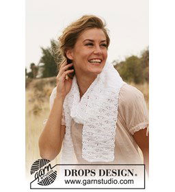 Sjaal gemaakt van Drops Bomull lin