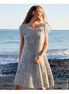 mouwloos jurkje met wijde rok