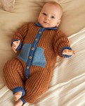 Breipatroon Babyoveral met lange mouwen