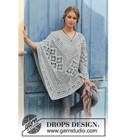 Poncho gemaakt van Drops Paris