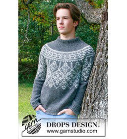 Midnight Frost Trui gemaakt van Drops Lima